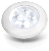 Hella Marine 2XT 980 500-541 LED Round Courtesy Lamps - White - White Plastic Rim, 12V