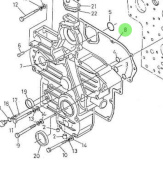 Nanni Diesel 970307913 - Timing Gear Case Gasket for 5.280HE Engines