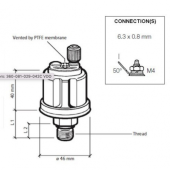 VDO 362-081-003-001C - Pressure sender 0-5 Bar - 1/8-27 NPTF