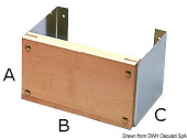 Fixed Outboard Bracket​ 280x194 cm 12 HP 35 kg - Osculati 47.377.00