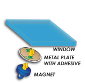 Waterline Design 9025 - Magnet Set, Replacement For Suction Cup