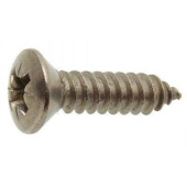 Euromarine DIN 7983 - A4 C 3.5 X 25 Z - Cross Recessed Countersunk Head Sheet Metal Screw