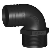 Tru Design Hose Connector 90° 50mmx2”BSP Male Thread