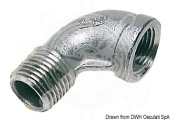 Osculati AISI 316 Stainless Steel 90° Male/Female Elbow, 3/8" to 2"