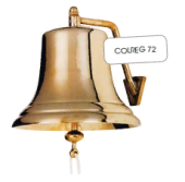 Plastimo 417988 - Removable Bell In Polished Brass, Ø 300 mm, Range 75m