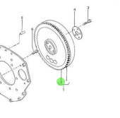 Nanni Diesel 970141703 - Flywheel Gear for 2.40 HE Engine Flywheel Assembly
