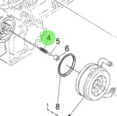 Nanni Diesel 970302729 - Spring for Timing Gear Case and Oil Filter Assembly