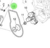 Nanni Diesel 970310956 - Governor Gasket for N4 and 4.3 TDI Engines