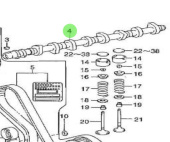 Nanni Diesel 970312160 - Camshaft for T4.155 and 4.380TDI Engines