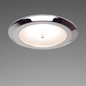 Prebit 22863207 - LED Recessed Light EB12-3 Master, Matt Chrome, green/3,000K Switchable, 9-32V DC, Max. 3W, With Dimmer