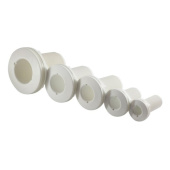 Allpa Plastic Skin Fitting, 1-1/2", With Outer Thread, White