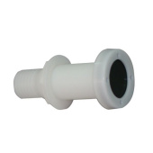 Eval 02930 - Through-Hull Fitting + Check Valve, 38mm, White
