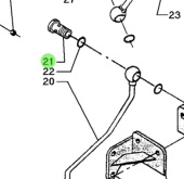 Bukh 531Z0054 - Banjo Bolt for DV24RME, DV29RME, DV32, DV36 and DV48 Engines