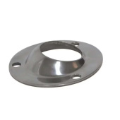 Lalizas 70608 - Round Base 60° Stainless Steel 316 Rail Ø25mm Base Ø57mm