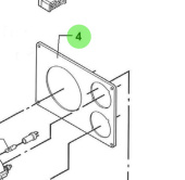 Bukh 000E4554 - Blank Disk for DV24RME, DV29RME, DV32, DV36, DV48, and EPA28 Instrument Panels