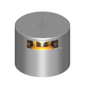 Lopolight 201-013-CD - Navigation Light 2NM 135° Yellow, Towing, Silver W/Conn & CD-Base