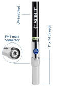 Scout Quick 6 Black Edition 6 dB High Performance VHF Fiberglass Antenna 2,4 m (8’) Length, QuickFit