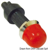 Osculati 14.910.00RO - Watertight Brass Push Button Red