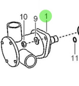 Nanni Diesel 970311169 - Sea Water Pump for T4 Series Engines
