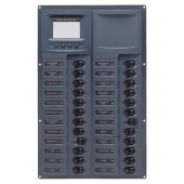 BEP 905V-AM - DC Circuit Breaker Panel With Analog Meter, 24 Loads