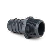 Sea Recovery 0101654483 1" MPT x 1" Barb PVC80 Adapter