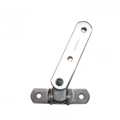 Viadana Flat Tiller Connector with Cardan Joint, Anodized Aluminium, Ø4 mm, 100 mm