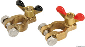 Osculati 14.386.00 - Pair Of Bronze Clips For Batteries