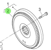 Nanni Diesel 970314947 - Starter Ring Gear for N4.85 and N4.100 Engines