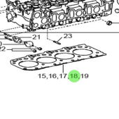 Nanni Diesel 970313936 - Cylinder Head Gasket for T4 Series Engines