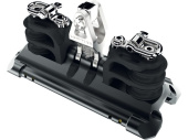 Lewmar 29433416BK - SZ3 TB Car With Upstand + 4 Sheaves + Becket