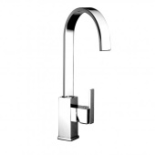 Curved Mixer Sink Chrome-plated Brass