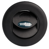 Wallas 3421 - Outlet Cover Black D = 75 mm