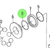 Nanni Diesel 970142130 - Camshaft Ball Bearing for Injection Pump