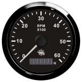 Osculati Revolution Counter Tachometers with Engine Hour Counter, Ø96 mm
