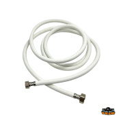 Trem N0138125 - White Nylon Braided Shower Hose 2,50 m 3/8" F - 1/2" F
