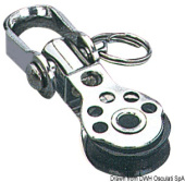 Viadana Micro Swivel Block with Shackle for Rope up to 5 mm, 17 mm Sheave