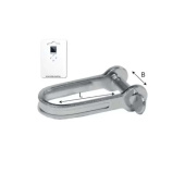 Belship 722040V - Stainless Steel AISI 316 D-Shackle 4mm 10x15mm Blister