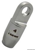 Rope Line Blue Wave Quick-Coupling Eye Terminals for Textile Rigging – AISI 316 Stainless Steel, 4–6 mm