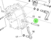 Nanni Diesel 970310951 - Speed Regulator Shaft for 4.330TDI and N4 Series Engines