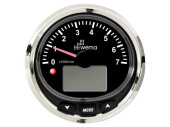 Wema 210686 - Tachometer 7000 RPM NMEA2000 Silverline Black