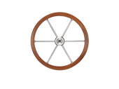Ultraflex V85 Steering Wheel Teak 6 Spoke