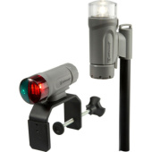 Attwood 14190-7 - Water-Resistant Portable Clamp-On LED Light Kit with Marine Gray Finish