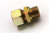 Straight Threaded Grease Lubricator Connector, 1/8"–3/8" BSP