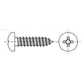 TREM Stainless Steel Self-Tapping Cross-Recessed Cylindrical Head Screws Ø2.9–4.8 mm