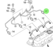Nanni Diesel 970314878 - Injector Pipe for N4 Series Engines