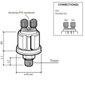 VDO 360-081-032-014C - Pressure Sender 10 Bar 1/8-27 NPTF