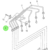 Nanni Diesel 970307389 - Fuel Injection Pipe for HE and N4 Engines
