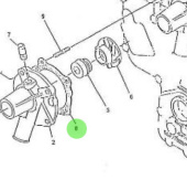 Nanni Diesel 970159643 - Fresh Water Pump Gasket for 2.60HE and 4.110HE Engines