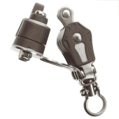 Barton N10931 - Triple Swivel Block with Becket and Cam Size 0 20mm – Ball Bearing, 3x Ø20mm Sheaves, Max Rope 6mm