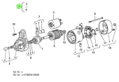 Nanni Diesel 970307577 - Starter Motor Assembly for 2.45HE, 2.50HE and N2.14 Engines